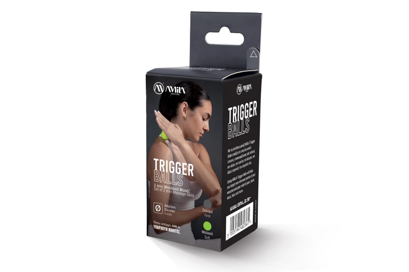Amila Trigger Μπαλάκια Μασάζ Λαχανί, Μαύρα