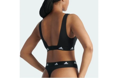 Adidas Performance Cotton Logo Bralette Γυναικείο (4A1H77 BLACK)