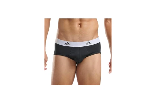 Adidas Performance Active Flex Cotton Εσώρουχο Σλιπ 3-Τεμάχια (4A1M01 BLK-BLK-PRT)