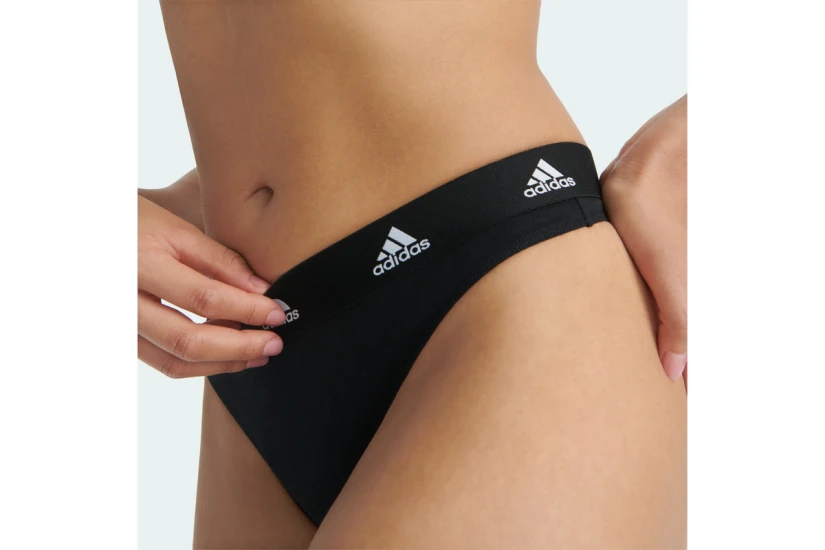 Adidas Performance Γυναικείο Εσώρουχο String Μαύρο 3 Τεμάχια