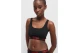 Hugo Sporty Logo Γυναικείο Bralette Μαύρο