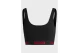 Hugo Sporty Logo Γυναικείο Bralette Μαύρο