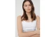 Hugo Sporty Logo Γυναικείο Bralette Λευκό