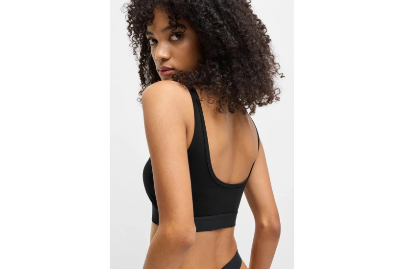 Hugo Red Label Γυναικείο Bralette Μαύρο