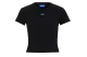 Hugo Baby B Γυναικείο Κοντομάνικο Crop Top T-Shirt Μαύρο