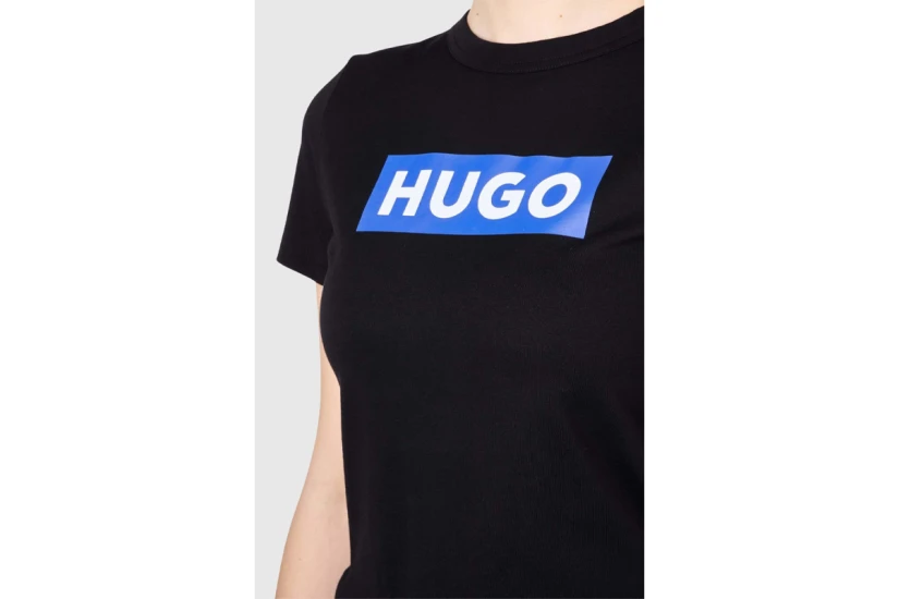 Hugo Classic Γυναικείο Κοντομάνικο T-Shirt Μαύρο