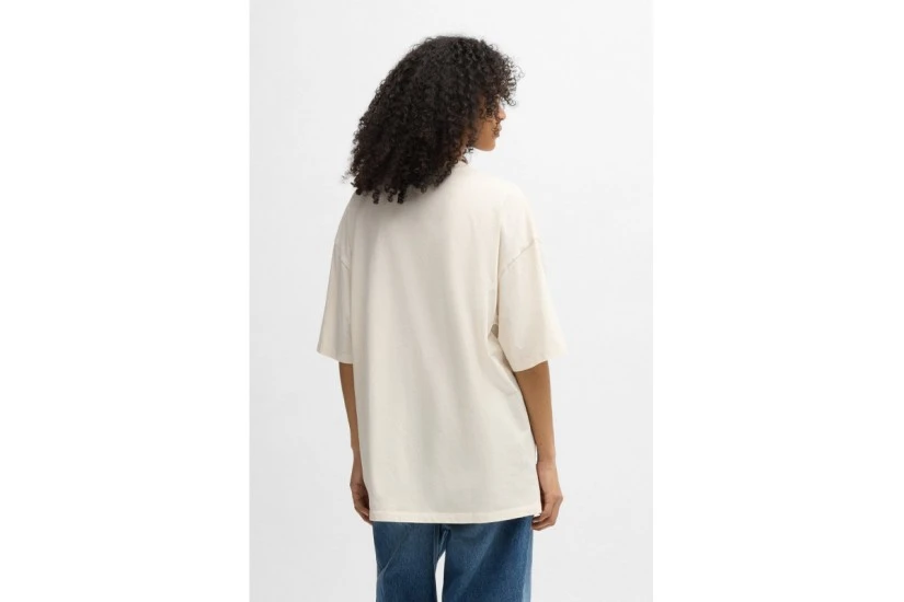 Hugo Unisex Κοντομάνικο T-Shirt Ζαχαρί