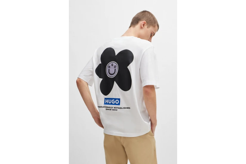 Hugo Boss Noretto Ανδρικό Κοντομάνικο T-Shirt Λευκό