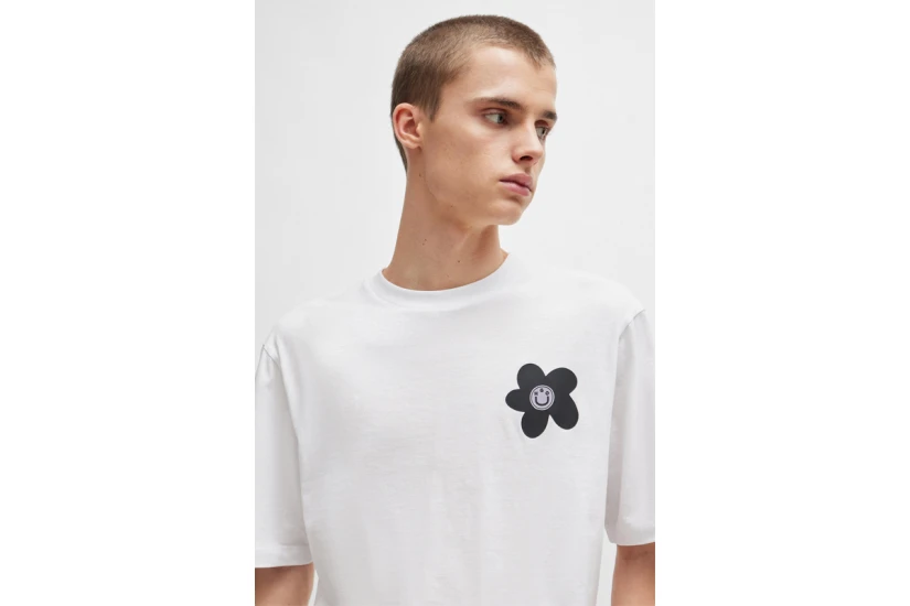 Hugo Boss Noretto Ανδρικό Κοντομάνικο T-Shirt Λευκό