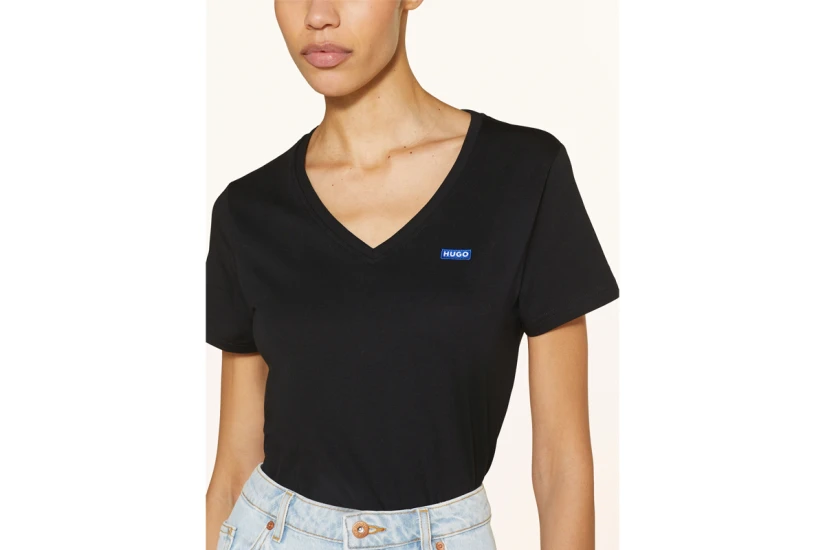 Hugo Classic V Γυναικείο Κοντομάνικο T-Shirt Μαύρο