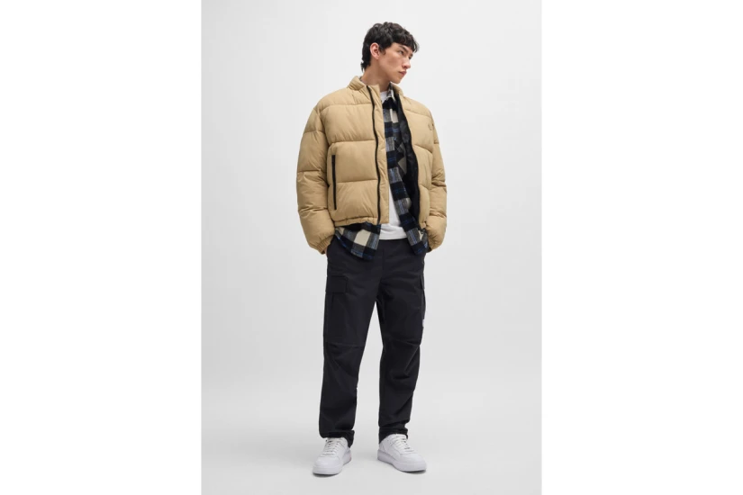 Hugo Braden2441 Ανδρικό Puffer Μπουφάν Μπεζ