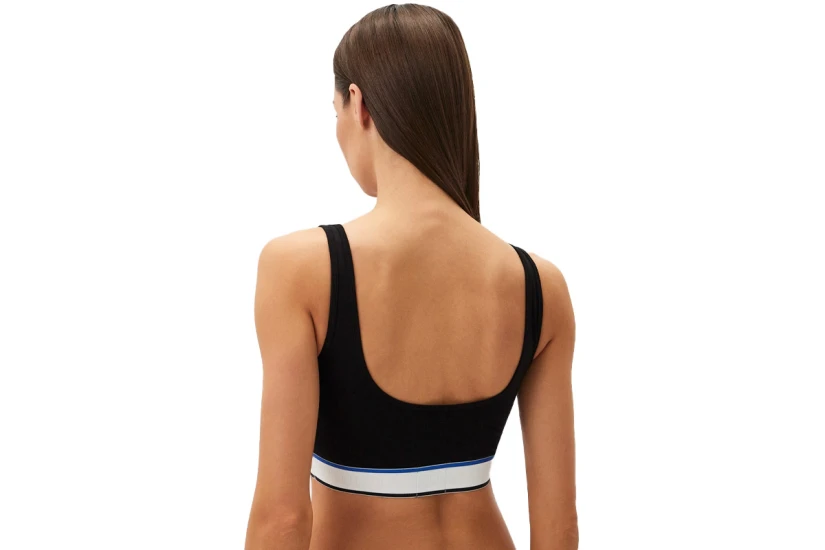 Hugo Bralette Blue Γυναικείο Μπουστάκι Μαύρο, Λευκό, Μπλε