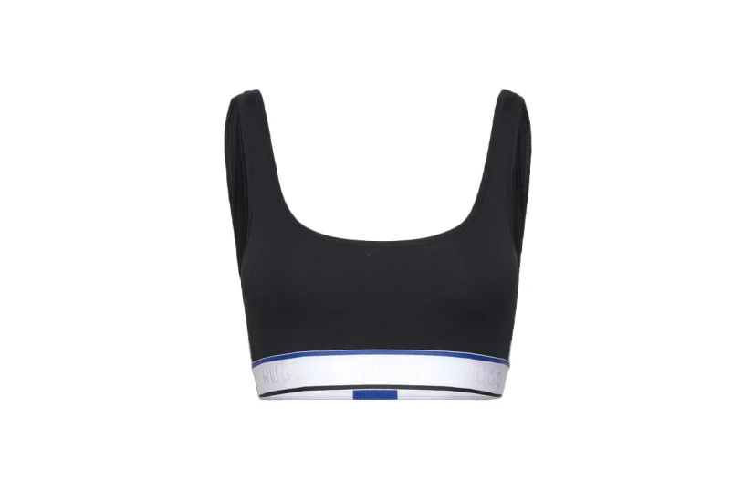 Hugo Bralette Blue Γυναικείο Μπουστάκι Μαύρο, Λευκό, Μπλε