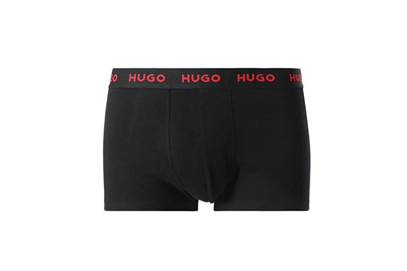 Hugo Trunks Ανδρικά Εσώρουχα Boxer Μαύρα 3 Τεμάχια