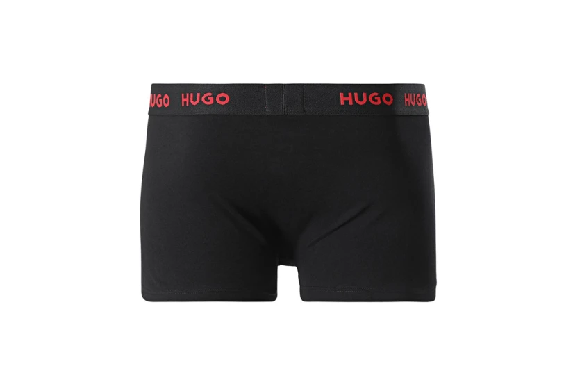 Hugo Trunks Ανδρικά Εσώρουχα Boxer Μαύρα 3 Τεμάχια