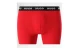 Hugo Trunks Ανδρικά Εσώρουχα Boxer Μαύρα, Κόκκινα 3 Τεμάχια