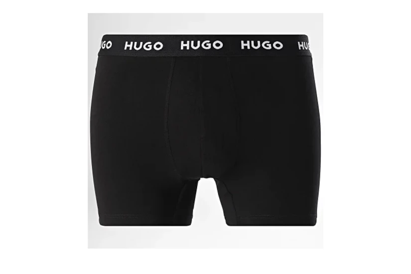 Hugo Trunks Ανδρικά Εσώρουχα Boxer Μαύρα, Κόκκινα 3 Τεμάχια