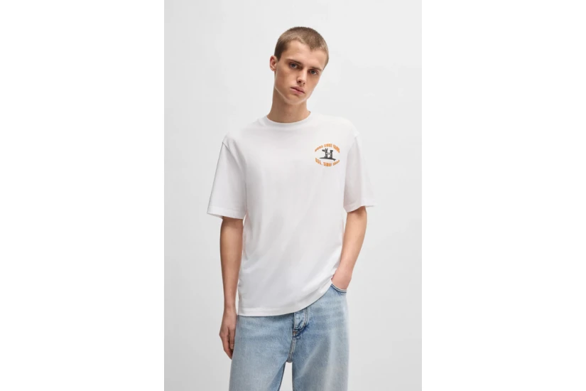 Hugo Nodiwop Ανδρικό Κοντομάνικο T-Shirt Λευκό