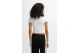 Hugo Dome Γυναικείο Κοντομάνικο Cropped T-Shirt Λευκό