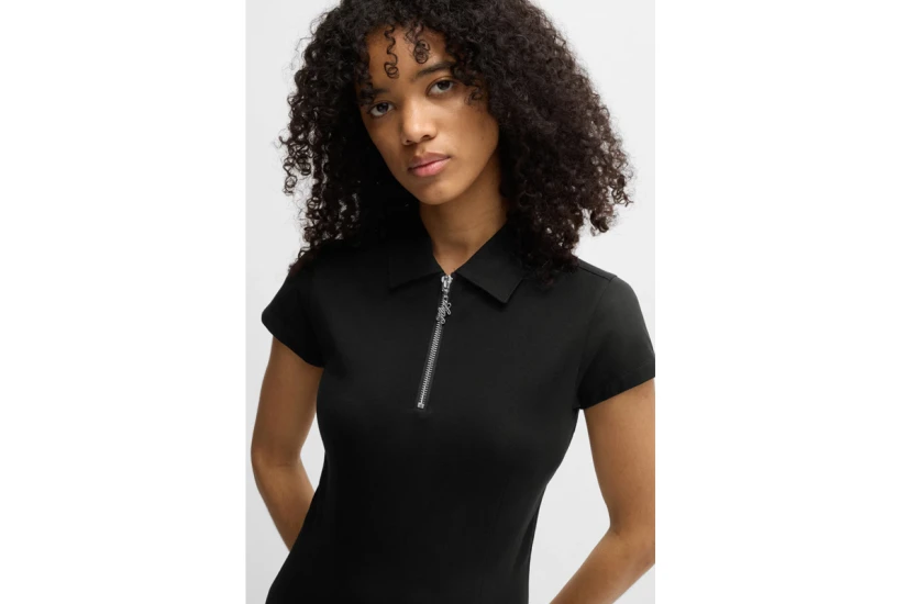 Hugo Nera Bodycon Γυναικείο Φόρεμα Mini Μαύρο