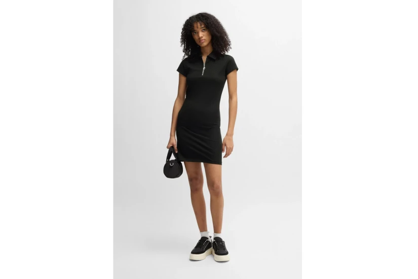Hugo Nera Bodycon Γυναικείο Φόρεμα Mini Μαύρο