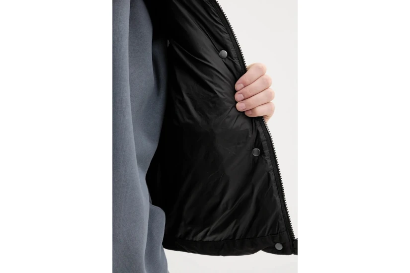 Hugo Fae 1 Water Repellent Γυναικείο Αμάνικο Μπουφάν Μαύρο