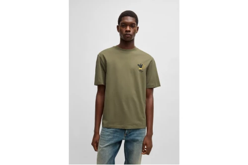 Hugo Nagulop Graphic Print T-Shirt Ανδρικό (50542155 345)