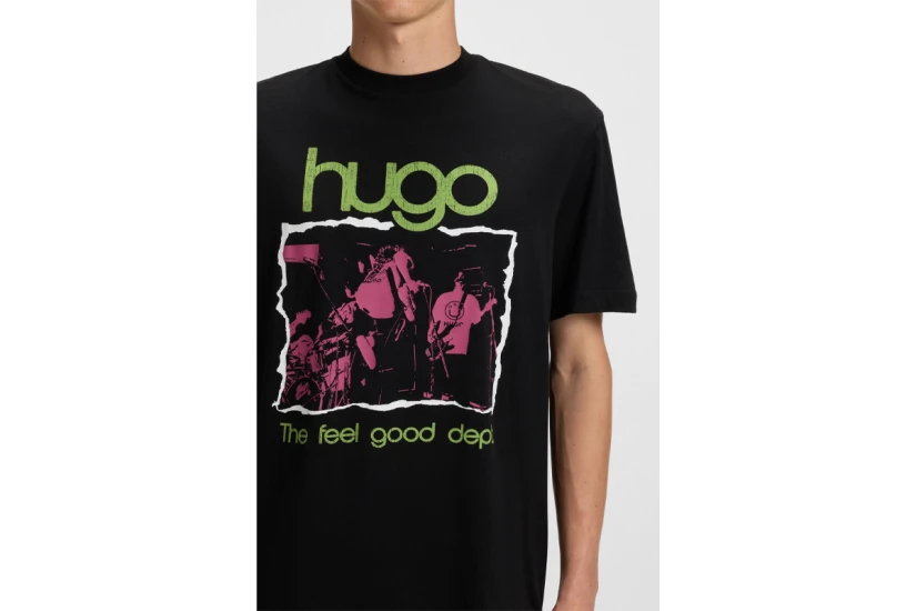 Hugo Nopix Music Inspired Artwork Ανδρικό Κοντομάνικο T-Shirt Μαύρο