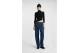 Hugo Somyna B Rib Knit Asymmetric Γυναικείο Πουλόβερ Μαύρο