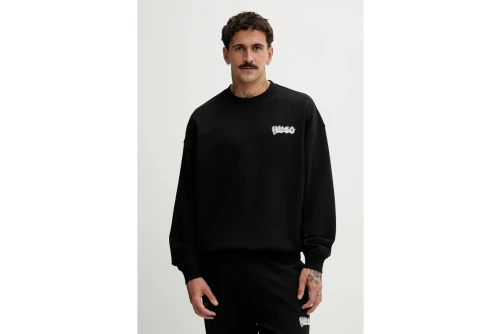 Hugo Nyrocrew With Logo Prints Μπλούζα Με Λαιμόκοψη Ανδρική (50549778 001)