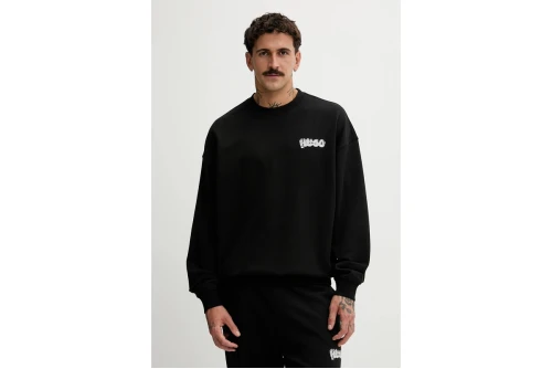 Hugo Nyrocrew With Logo Prints Μπλούζα Με Λαιμόκοψη Ανδρική (50549778 001)