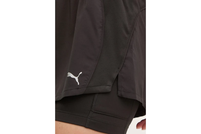 Puma Run Velocity 2In1 3 Γυναικείο Σορτς με Εσωτερικό Κολάν Μαύρο