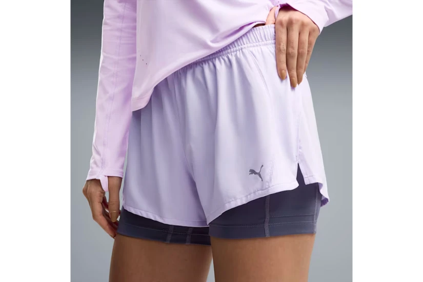 Puma Velocity Γυναικείο Σορτς με Εσωτερικό Κολάν Λεβάντα, Μωβ