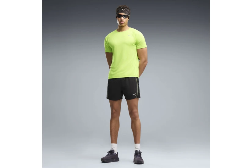 Puma Velocity Ανδρικό Κοντομάνικο T-Shirt Λαχανί