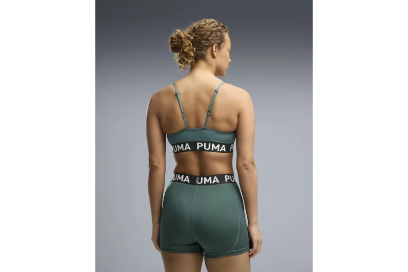 Puma Move Strong Γυναικείο Μπουστάκι Κυπαρισσί, Μαύρο, Λευκό