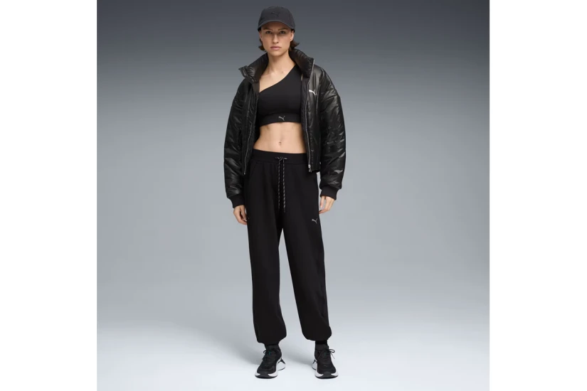 Puma Cloudspun Γυναικείο Παντελόνι Φόρμας Μαύρο