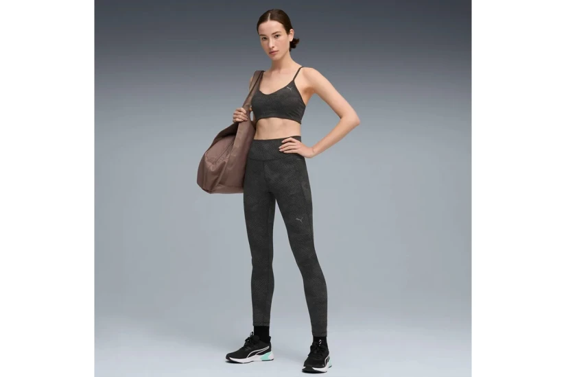 Puma Cloudspun Γυναικείο Μπουστάκι Ανθρακί, Μαύρο