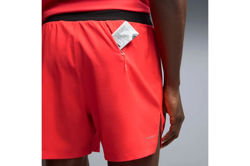 Puma Dreamrun Drycell Ανδρικό Αθλητικό Σορτς Κοραλλί, Μαύρο