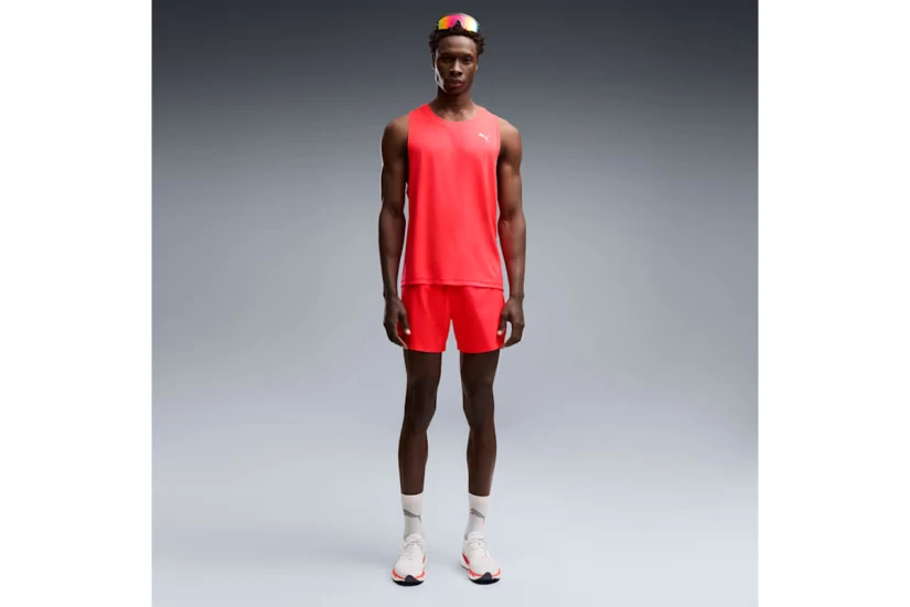 Puma Dreamrun Drycell Ανδρικό Αθλητικό Σορτς Κοραλλί, Μαύρο