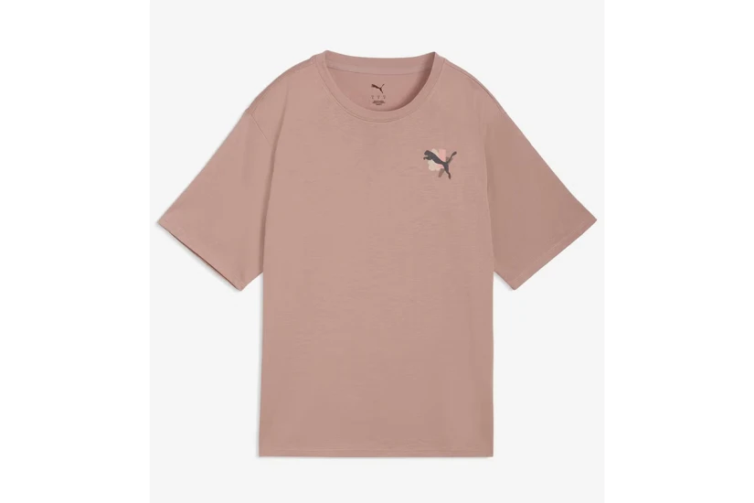 Puma Cat Graphic Γυναικείο Κοντομάνικο T-Shirt Μπεζ