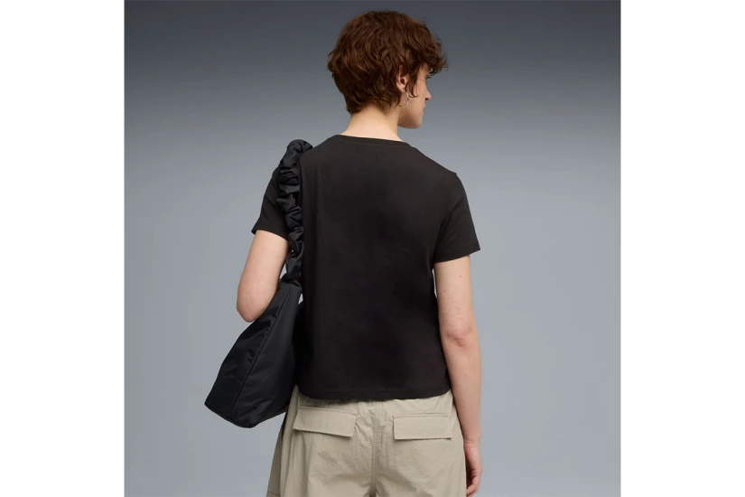 Puma Strong Cross Back Γυναικείο Κοντομάνικο T-Shirt Μαύρο