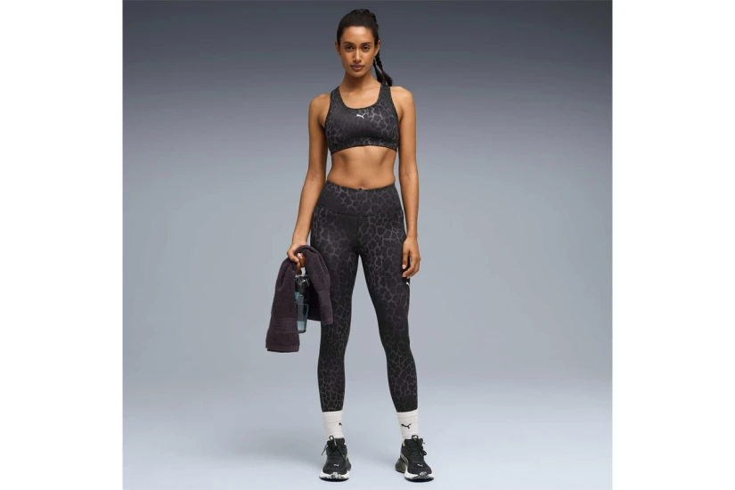 Puma 4Keeps Sports Γυναικείο Μπουστάκι Μαύρο, Γκρι Σκούρο