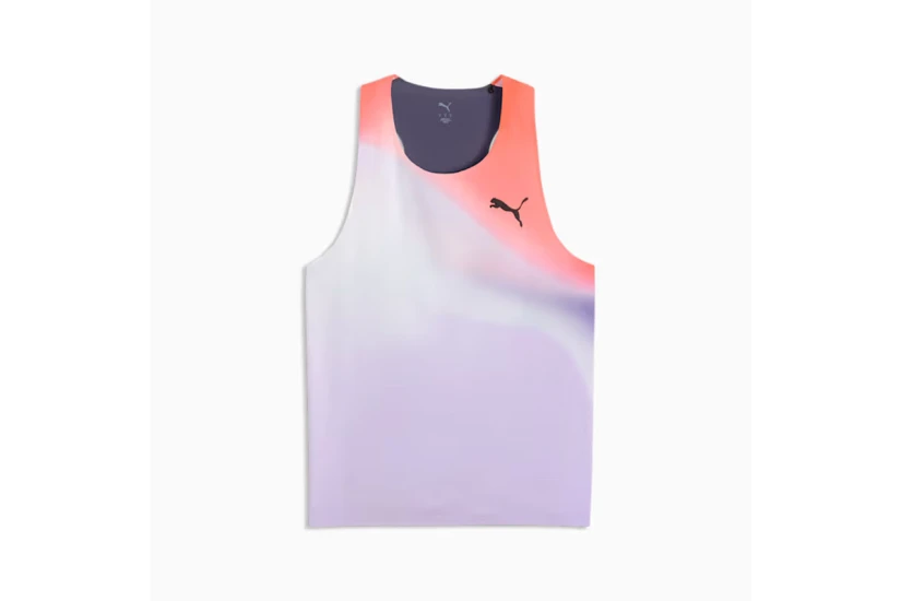 Puma Lightspeed Ultraweave Graphic Ανδρική Αμάνικη Μπλούζα Λιλά, Πορτοκαλί, Μωβ