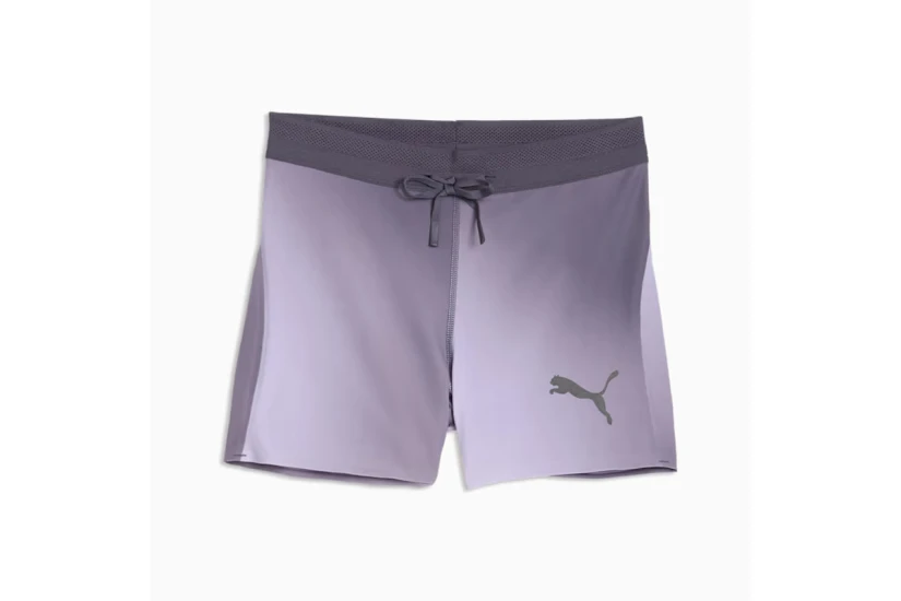 Puma Lightspeed Printed Γυναικείο Κοντό Κολάν Λιλά, Μωβ