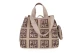 Frnc Τσάντα Shopper Μπεζ, Ανθρακί