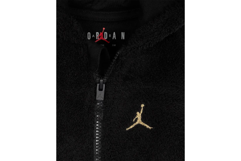 Jordan Βρεφική Ολόσωμη Φόρμα Μαύρη (0-9 Μηνών)