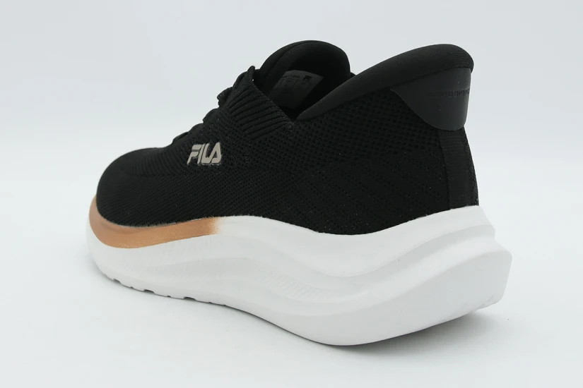 Fila Lana 5 Nanobionic Γυναικεία Αθλητικά Παπούτσια για Τρέξιμο Μαύρα, Λευκά, Χρυσά