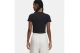 Under Armour Rival Rib Baby Γυναικείο Κοντομάνικο Crop Top Μαύρο
