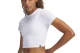 Under Armour Rival Rib Baby Γυναικείο Κοντομάνικο Crop Top Λευκό