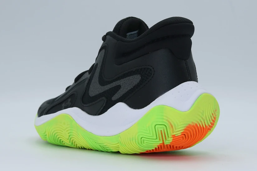 Under Armour Jet 25 Μπασκετικά Παπούτσια Μαύρα, Λαχανί, Λευκά